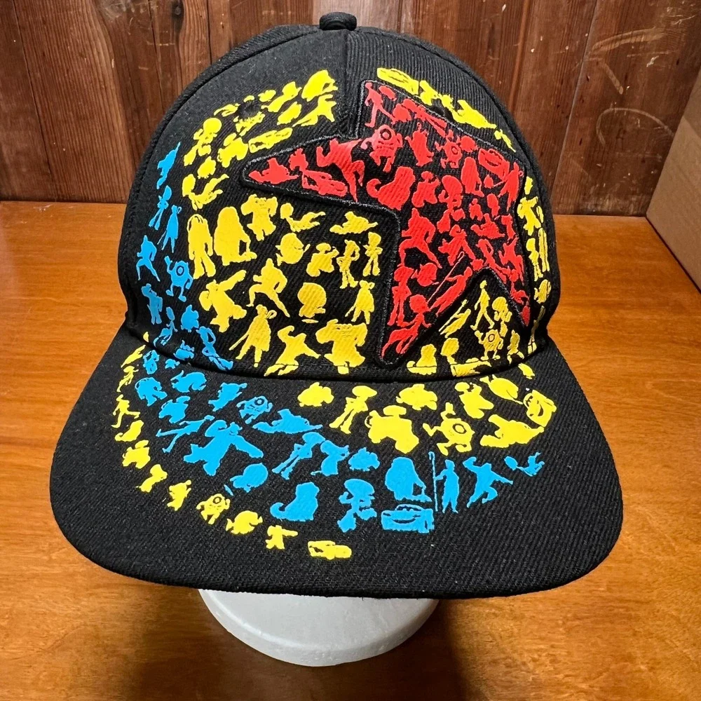 Disney Snapback Hat Mens OSFM Black 100th Anniversary Character Silhouette Star